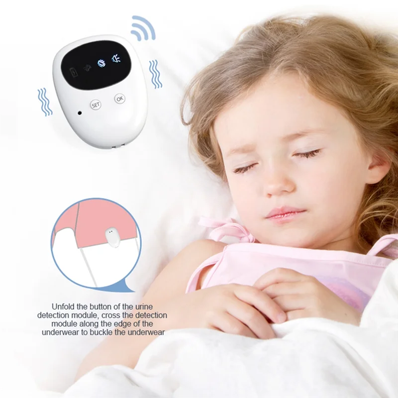 TriWake Wireless Bedwetting Alarm | 3-Mode Sound, Vibration & Combo Alert