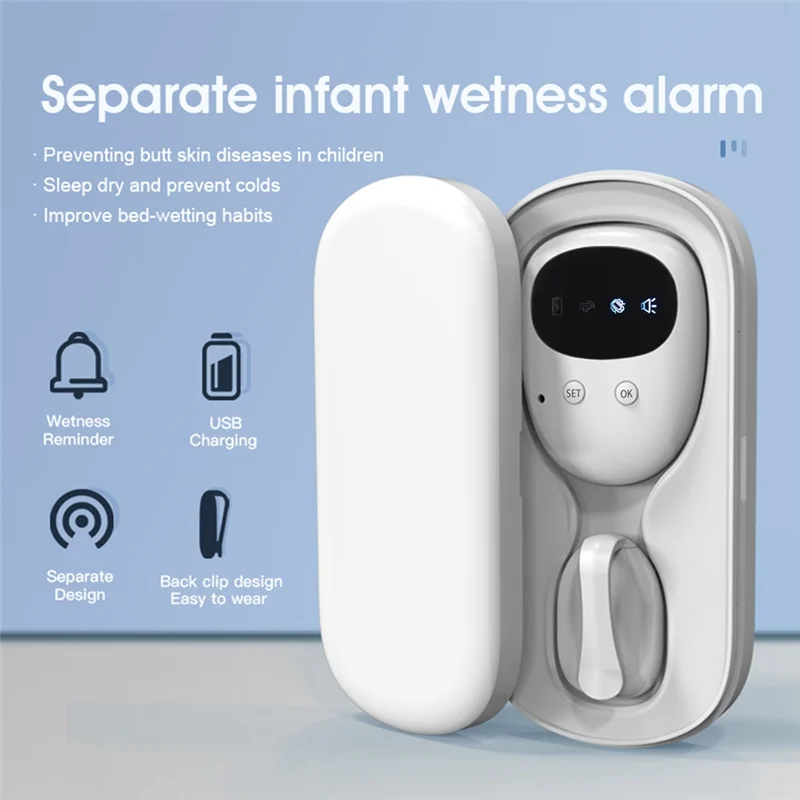 TriWake Wireless Bedwetting Alarm | 3-Mode Sound, Vibration & Combo Alert