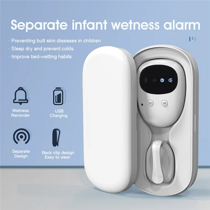 TriWake Wireless Bedwetting Alarm | 3-Mode Sound, Vibration & Combo Alert